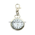 Quality Mens Silver Pocket Watch with Chain